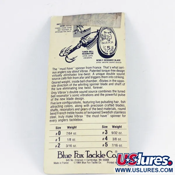   Blue Fox Super Vibrax 3, 1/4oz  spinning lure #2848