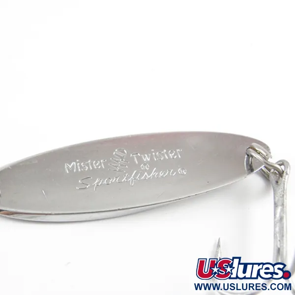Vintage   Mister Twister Sportfisher, 3/5oz Nickel fishing spoon #2860