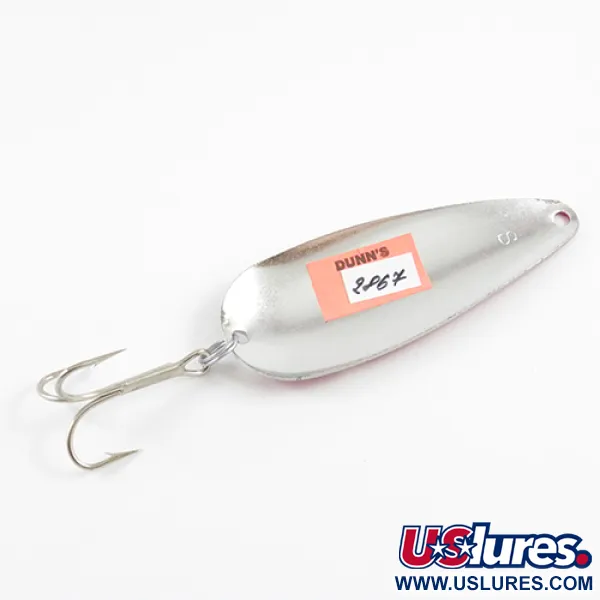 Vintage   South Bend, 1/2oz Red / White / Nickel fishing spoon #2867