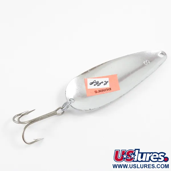 Vintage  Worth Chippewa, 1/2oz Hammered Nickel fishing spoon #2868