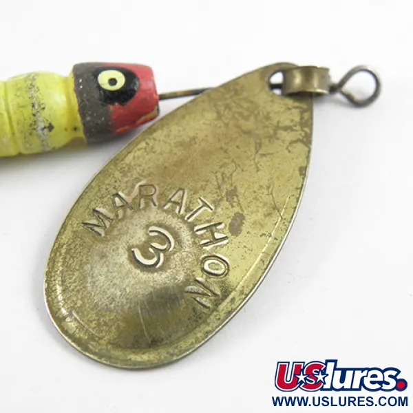 Vintage   Marathon 3, 3/16oz Brass spinning lure #2873
