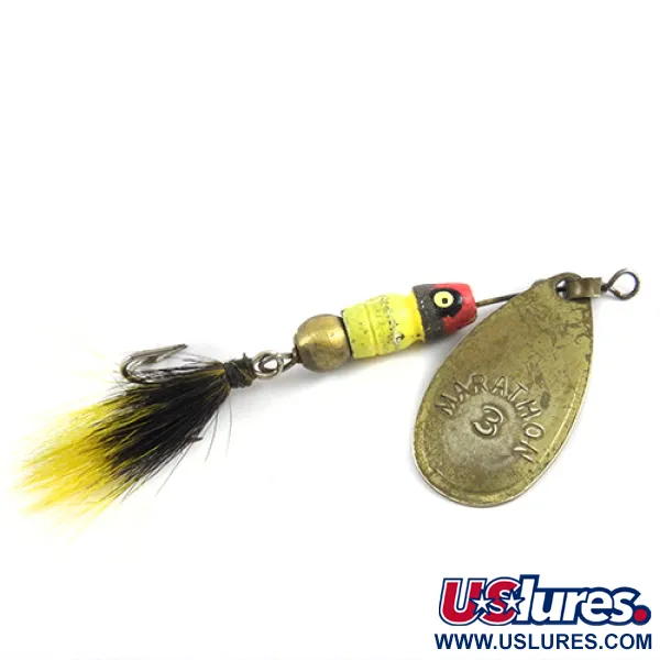 Vintage   Marathon 3, 3/16oz Brass spinning lure #2873