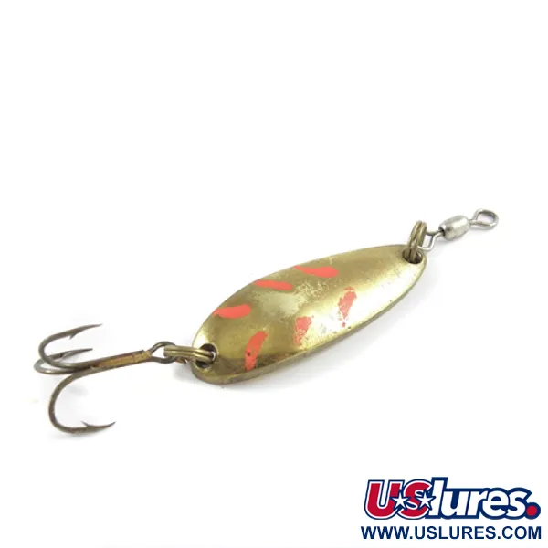 Vintage  Luhr Jensen Krocodile, 1/3oz Brass fishing spoon #2899