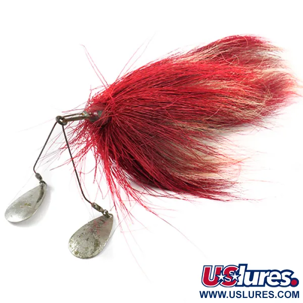 Vintage  Chippewa Bait  Chippewa 4, 1oz Nickel / Red spinning lure #2909