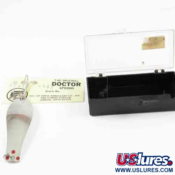  Prescott Spinner Little Doctor 265, 1/3oz Nickel fishing spoon #2915