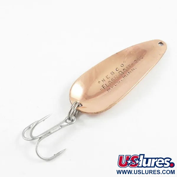 Vintage   Nebco FlashBait 266, 1/3oz Copper fishing spoon #2929