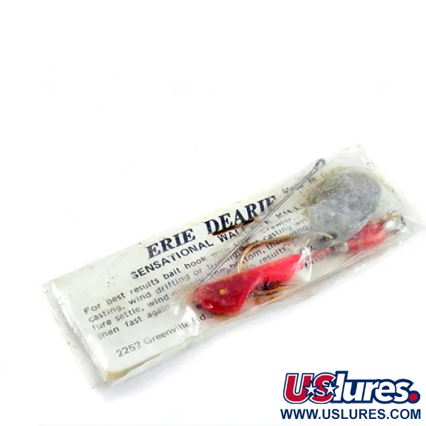   Erie Dearie Walleye Killer, 2/5oz Nickel / Red spinning lure #2931