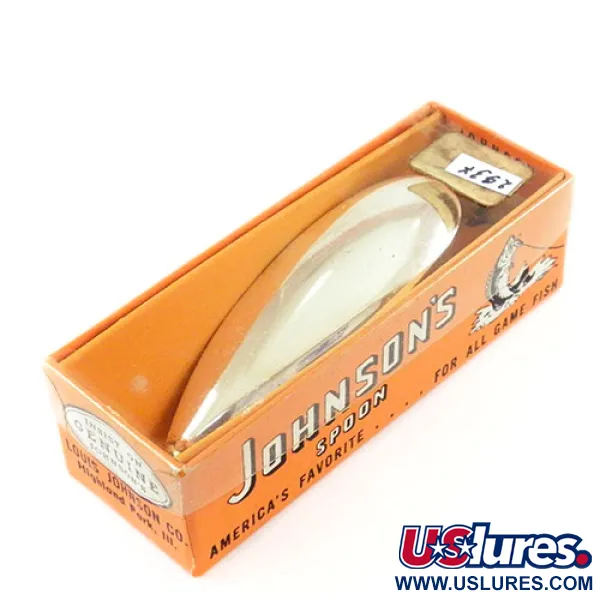   Weedless Johnson Silver Minnow, 3/4oz  fishing spoon #2937