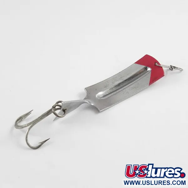 Vintage   South Bend Flipit 625, 1/3oz Nickel / Red fishing spoon #2939