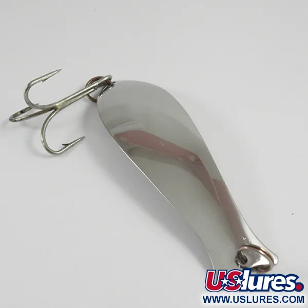 Vintage   Hugger Spoon, 1oz Nickel fishing spoon #2943