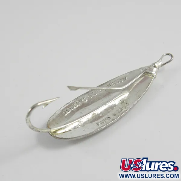 Vintage  Johnson johnson Silver Minnow, 3/16oz Silver fishing spoon #2946