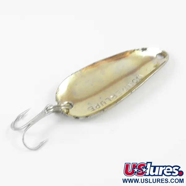 Vintage  Acme Wonderlure, 1/4oz Nickel / Brass fishing spoon #2952