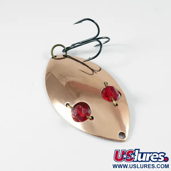 Vintage   Horrocks-Ibbotson Wobbler , 3/4oz Copper / Red Eyes fishing spoon #2958
