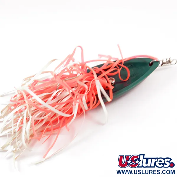 Vintage  Swamp Fox Weedless Original Moss Boss, 1/3oz Frog (Green / Yellow) fishing spoon #2969