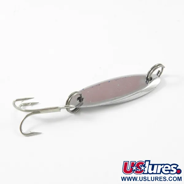 Vintage   Johnson Splinter, 3/16oz Nickel / Blue fishing spoon #2984