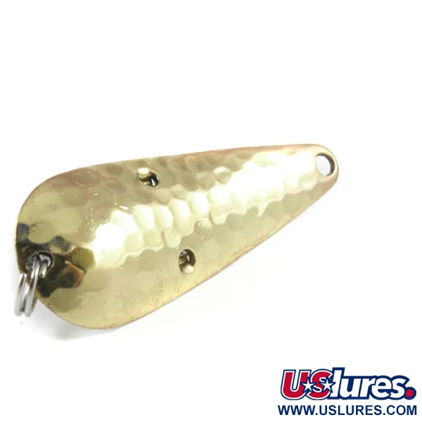 Vintage  Other Weedless Katch King, 1/3oz Hammered Brass fishing spoon #2996