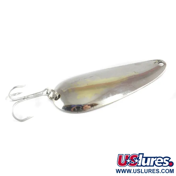 Vintage   Nebco FlashBait 166, 1/2oz Nickel fishing spoon #2999