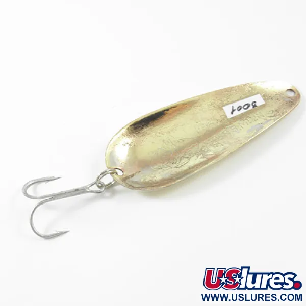 Vintage   Nebco FlashBait 166, 1/2oz Brass fishing spoon #3001