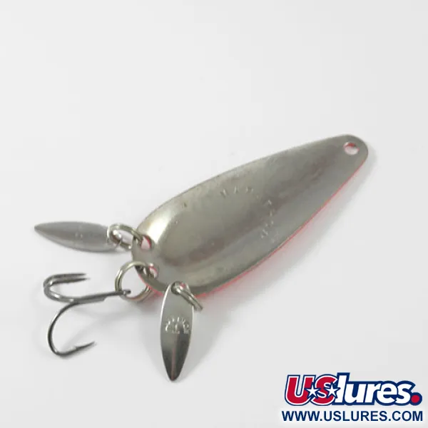 Vintage  Marathon Bait Company Marathon, 2/5oz Red / Nickel fishing spoon #3002