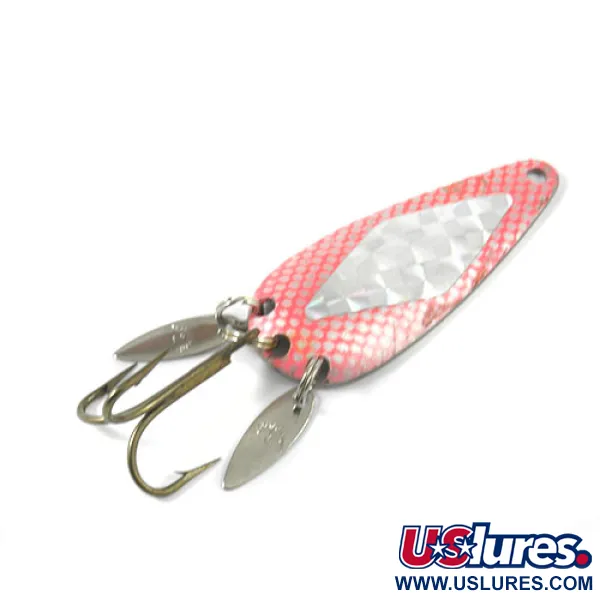 Vintage  Marathon Bait Company Marathon, 2/5oz Pink / Nickel fishing spoon #3003