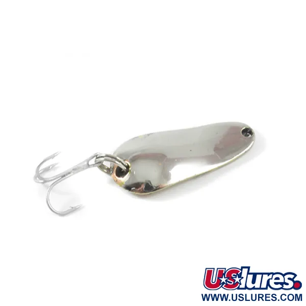 Vintage  Weller Spinno-King 00, 1/4oz Nickel / Gold fishing spoon #3012