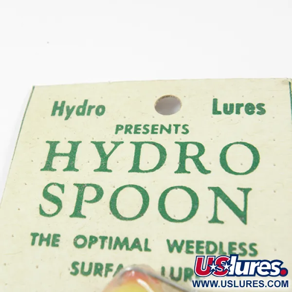  Hydro Lures Weedless Hydro Spoon, 3/5oz Yellow fishing spoon #3018