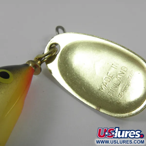 Vintage   Blue Fox Vibrax Minnow Spin 2, 1/4oz Gold fishing lure #3032