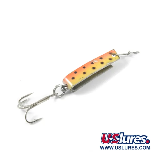 Vintage  Luhr Jensen Super-Duper 501, 3/32oz Rainbow Trout fishing spoon #3034