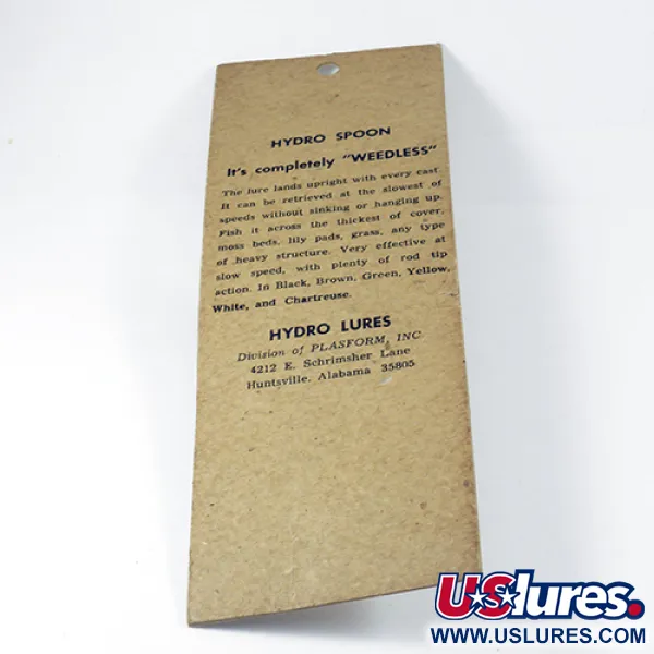  Hydro Lures Weedless Hydro Spoon, 2/5oz  fishing lure #14443