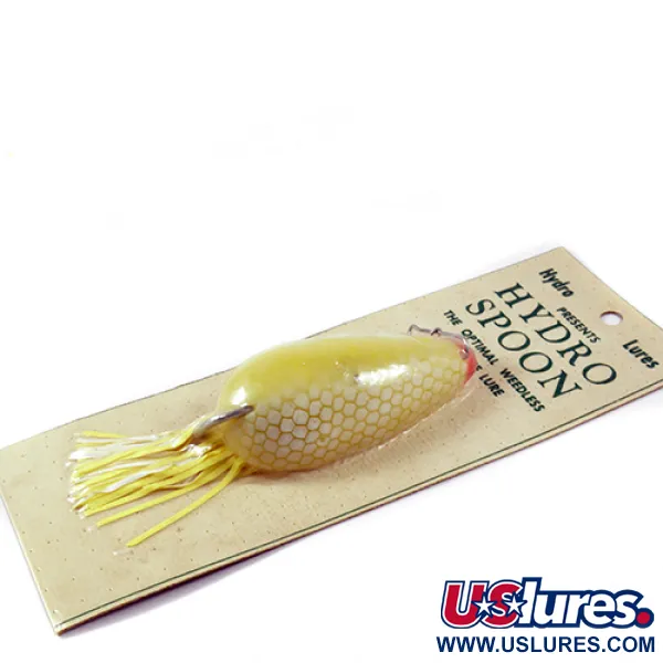  Hydro Lures Weedless Hydro Spoon, 3/5oz Yellow fishing spoon #3041