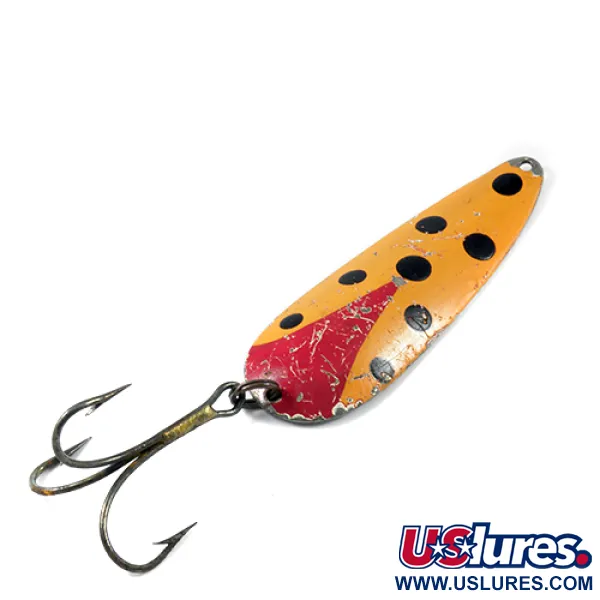 Vintage  Eppinger Dardevle, 1oz Red / Orange / Nickel fishing spoon #3044