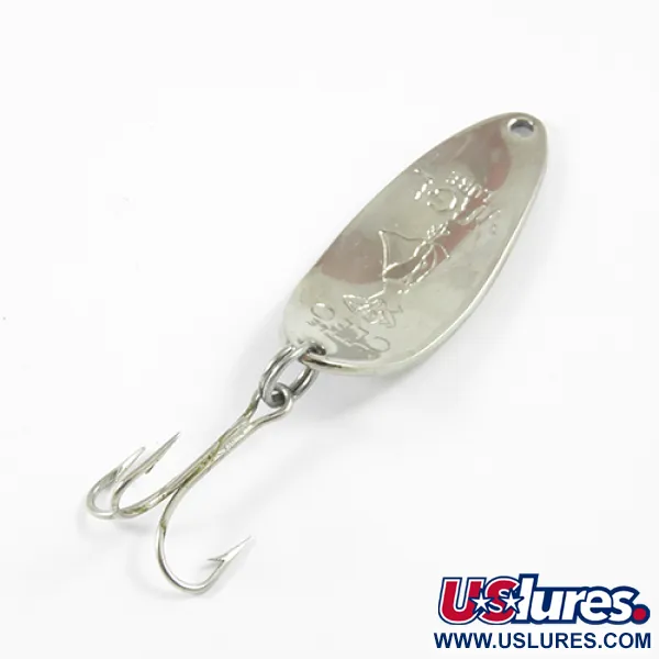 Vintage  Seneca Little Cleo (Hula Girl), 1/3oz Blue / Nickel fishing spoon #3050