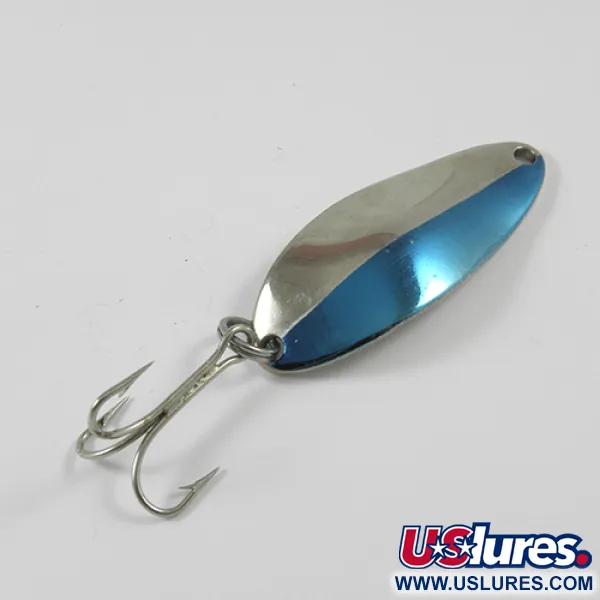 Vintage  Seneca Little Cleo (Hula Girl), 1/3oz Blue / Nickel fishing spoon #3050