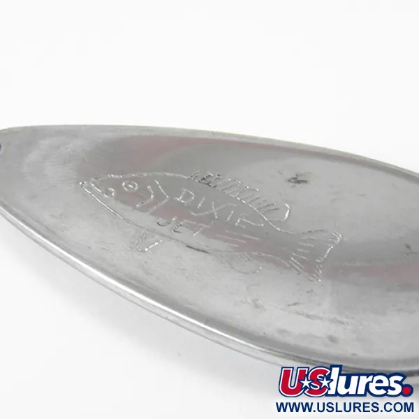 Vintage  Dayton Bait Company Dixie Jet, 2/3oz Nickel fishing spoon #3055