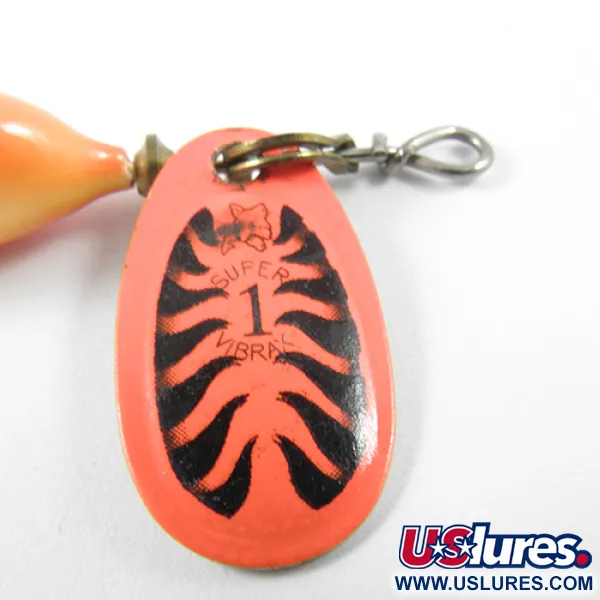 Vintage   Blue Fox Vibrax Minnow Spin 1, 1/8oz Fire Tiger spinning lure #3063