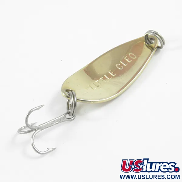 Vintage  Seneca Little Cleo, 1/8oz Gold fishing spoon #3067