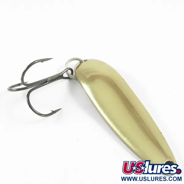 Vintage  Luhr Jensen Krocodile Die #4, 3/4oz Brass fishing spoon #3072