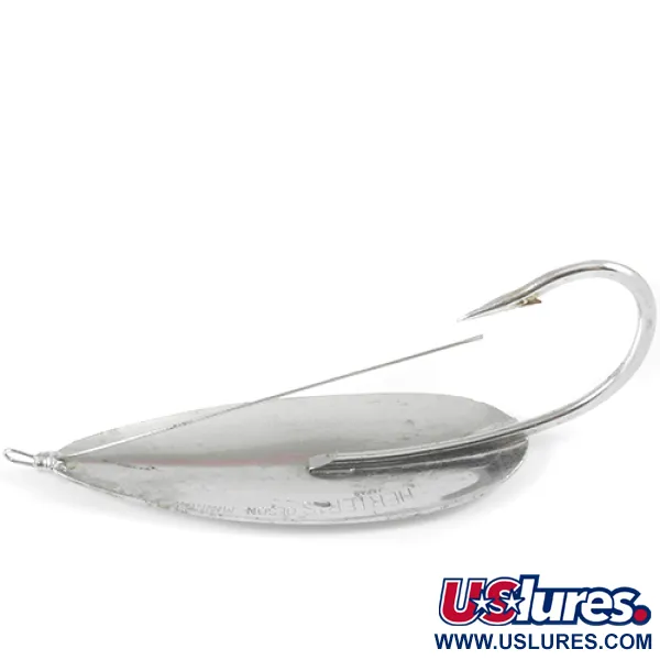 Vintage   Weedless Herter's Olson minnow , 1oz Nickel fishing spoon #3080