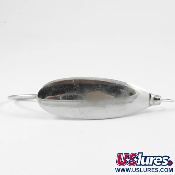 Vintage   Weedless Herter's Olson minnow ,  Nickel fishing spoon #3081