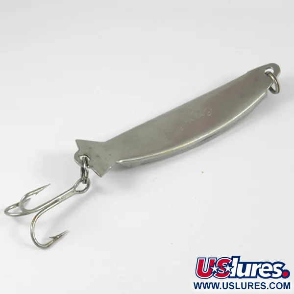 Vintage   Compac, 2/5oz Nickel / Pearl fishing spoon #3091