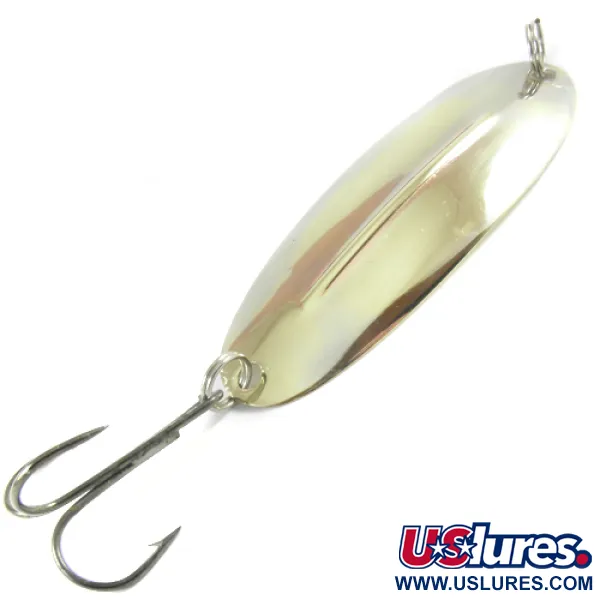 Vintage   Williams Wabler W55 Lite, 1/4oz Brass fishing spoon #3092