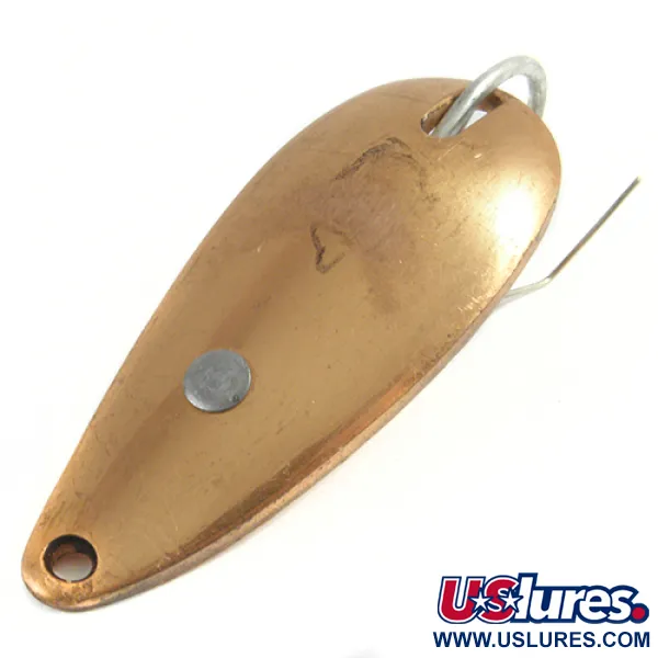 Vintage  Eppinger Weedless Dardevle Spinnie, 1/3oz Copper fishing spoon #3096