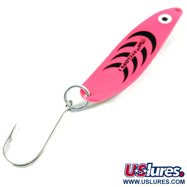   Mepps Syclops 1, 2/5oz Pink / Brass fishing spoon #3101