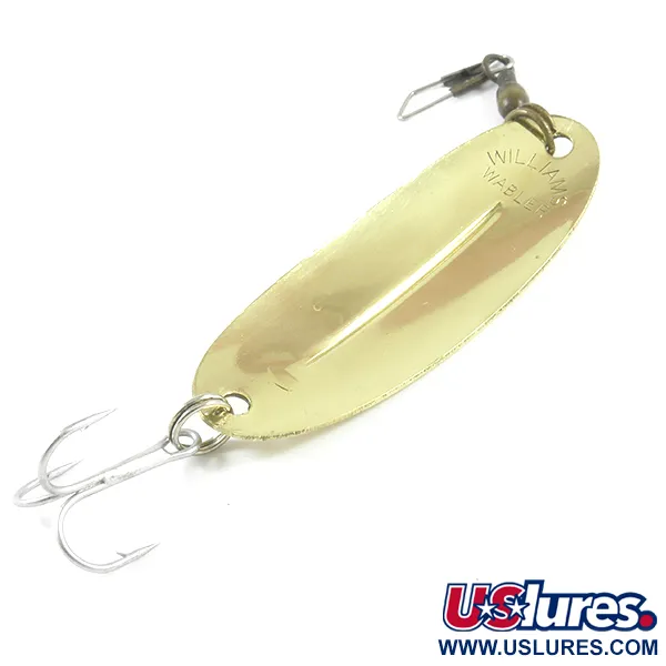 Vintage   Williams Wabler W50, 1/2oz Gold fishing spoon #3120