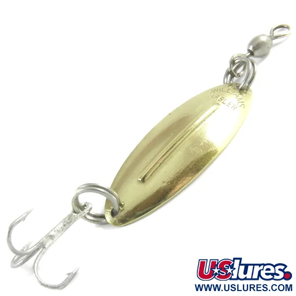 Vintage   Williams Wabler W20, 3/32oz Gold fishing spoon #3121
