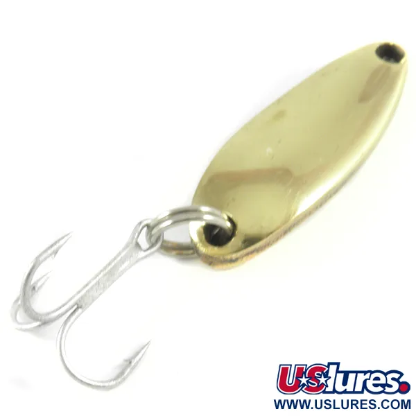 Vintage  Luhr Jensen Krocodile, 1/4oz Gold fishing spoon #3124