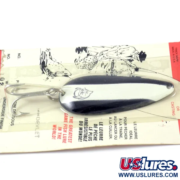  Eppinger Dardevle Dardevlet, 3/4oz Black / White / Nickel fishing spoon #3137