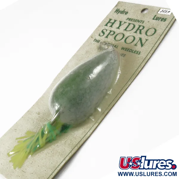  Hydro Lures Weedless Hydro Spoon, 3/5oz Green fishing spoon #3139