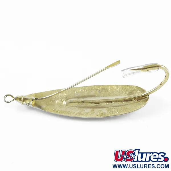 Vintage   Weedless Johnson Silver Minnow, 1/3oz Silver+Gold fishing spoon #3146