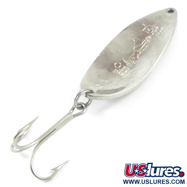Vintage  Seneca Little Cleo (Hula Girl), 3/4oz Nickel / Blue fishing spoon #3147